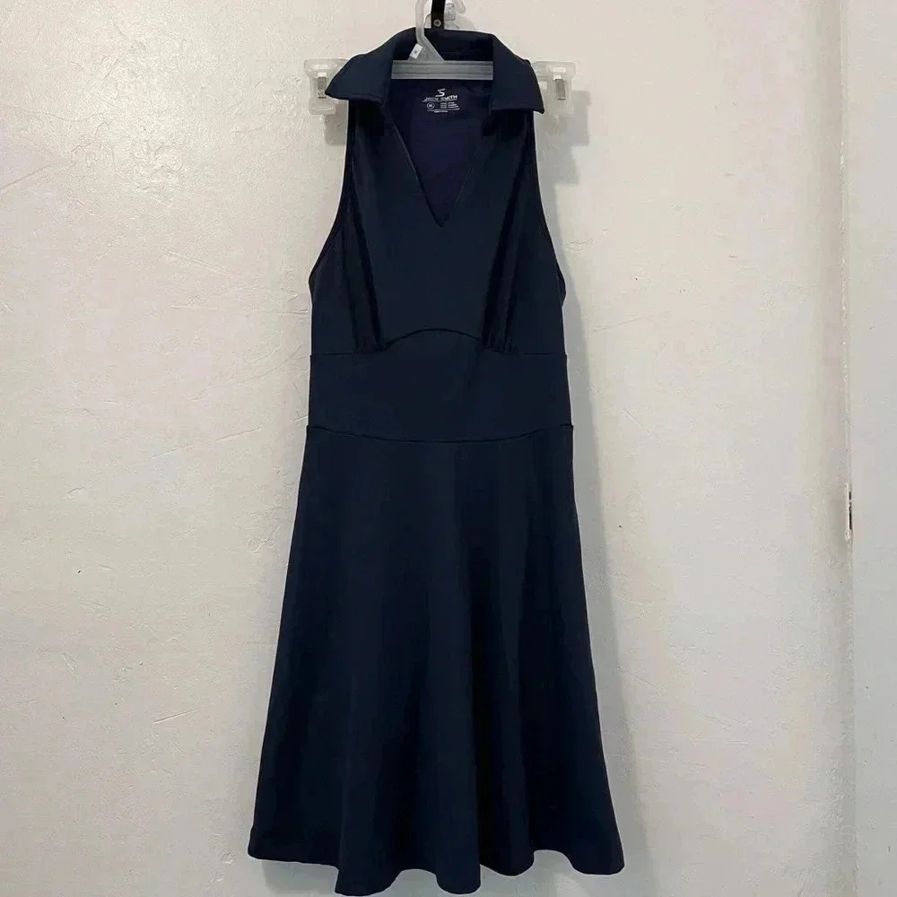 JACK SMITH Womens Sz M Sleeveless Tennis Golf Pickleball Athletic Dress Navy